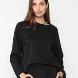 Black Raglan Top