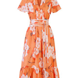 Leni Dress in Apricot