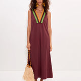 Mar Crochet Poplin Dress