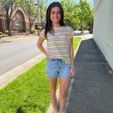 Multicolored Stripe T-Shirt