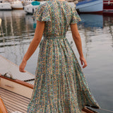 V-Neck Maxi in Taj