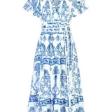 Leni Dress in Fontana Aqua