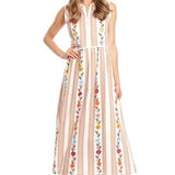 Alondra Dress in Multi Sand