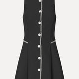 Sleeveless Button Up Mini Dress