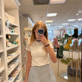 Cypress Short in Blue Stripe