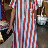 City Dress in Hearth Stripe