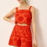Payton Top in Cardinal