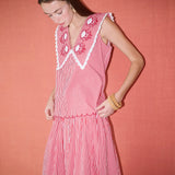 Emma Blouse in Candy Red