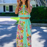 Winnifred Wrap Skirt in Vintage Scarf
