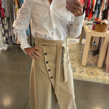 High Waisted Wrap Skirt