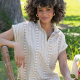 Riviera Top in Piazza Stripe
