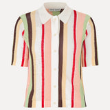 Short Sleeve Crochet Polo