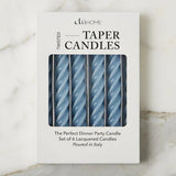 Lacquered Twist Taper Candlestick Pair
