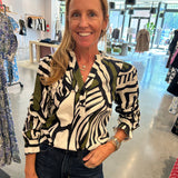 Ashley top in Zebra