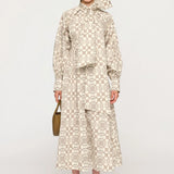 Kayla Shirt Dress in Loom Check