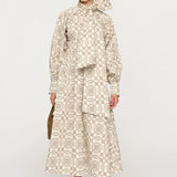 Kayla Shirt Dress in Loom Check