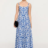 Rafaella Dress in Lapis