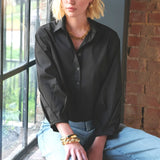 Emmy Crop Shirt in Black