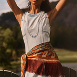 Sedona Dress in Washed Blue Denim