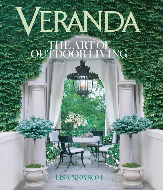 Veranda The Art of Outdoor Living hardcover book by Lisa Newsom, ivy-covered terrace cover