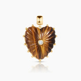 Marlene TIger’s Eye Heart Charm