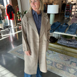 Wool Oversized Belted Long Coat