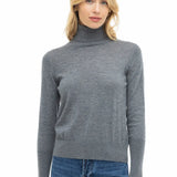 Worsted Cashmere Turtleneck Sweater