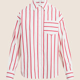 The Beau Shirt in Crimson Stripe