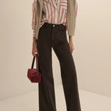 The Beau Shirt in Crimson Stripe