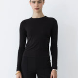 Modal Fitted Long Sleeve Shirt