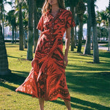 Amira Shirt Dress in Terracotta