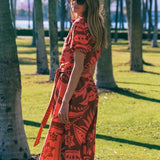 Amira Shirt Dress in Terracotta
