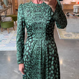 Claude Print Long Sleeve Dress