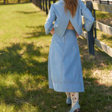 The Asbury Skirt in Denim