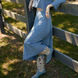 The Asbury Skirt in Denim