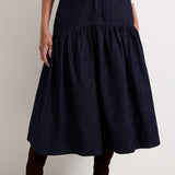 Sophie Denim Skirt in Indigofera