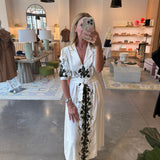 August Embroidery Long Dress