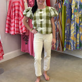 Isabella Top in Gingham