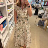 Floret Dress in Bird Print