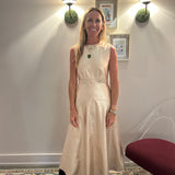 Claire Metallic Denim Dress