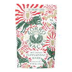 Zorro Snacks White Chocolate Peppermint Bark 8oz bag with red and green fox design
