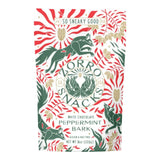 Zorro Snacks White Chocolate Peppermint Bark 8oz bag with red and green fox design