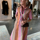 City Dress in Kasbah Stripe