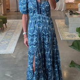 Margot Dress in Lapis Lace
