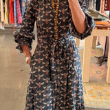 Britt Dress in Jet Queen Bee