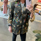 Vintage Army Embroidered Jacket