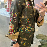 Vintage Army Embroidered Jacket