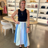 Colorblock Stripe Skirt