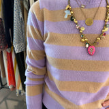 Cashmere Stripe Crew
