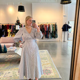 Vera Dress - Embellished Croquet Stripe